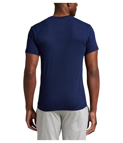 Polo Ralph Lauren Men's Classic Fit Cotton V-Neck Undershirt 3 Pack Cruise Navy/White/Moss Agate, X-Small3