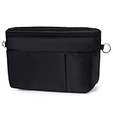 Joqixon Handtaschen Organizer mit Reißverschluss, Leicht Taschenorganizer für Damen Shopper, Nylon Handtasche Innentasche in Bag