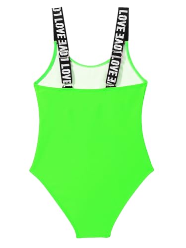 Image of Girl's One Piece Swimsuit | Adjustable Shoulder Straps