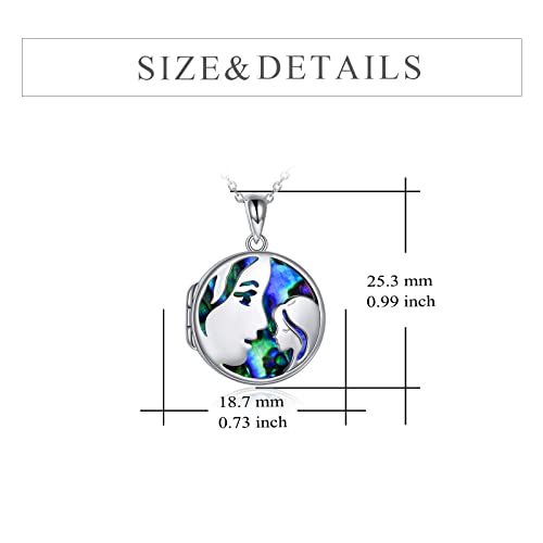 Yfn Mother Daughter Locket Necklace Sterling Silver Mother Daughter Photo Pendant Jewelry Birthday Mothers Day Gifts For Mom Daughter Women Girls #TOP3