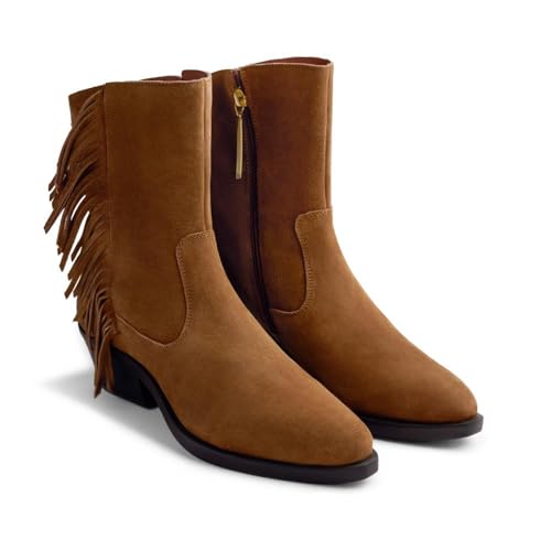 Gioseppo Bota de piel Modelo KASSON color Cuero, talla 40