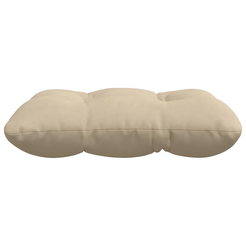 4er Set Sitzkissen Creme 45x45x12 cm aus Mikrofaser - Weiche Stuhlkissen mit abnehmbarem Bezug für Sofa, Esszimmer und Home Office - Bequeme Dekokissen mit Polyesterfüllung