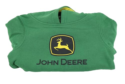 John Deere Green Boys Trademark Logo Fleece Green Hoodie Sizes 8, 10/12, 14/163