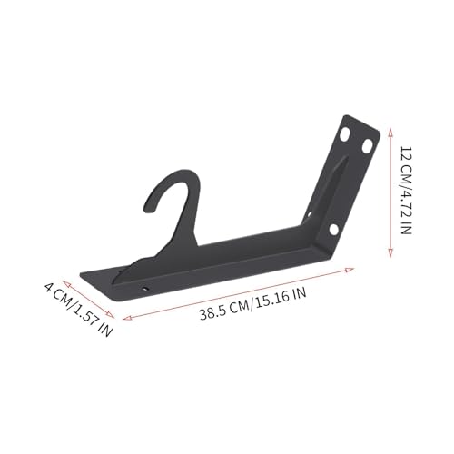 Support de barre de placard métallique pour fixer une tringle de penderie lourde