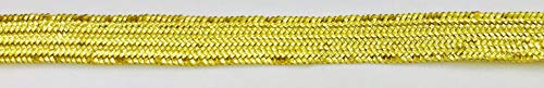 TRIMPLACE Gold 1/4 INCH Metallic Flat Braid 36 Yards