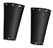 Medieval Thick Leather Neutral Bracers - Handmade for LARPing, SCA, Theater, Rennaissance Faires, Halloween & Cosplay (Black)