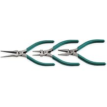 SK Tools USA Long Nose Pliers with Cutter, 7" Long | 17817