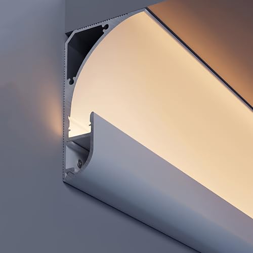 Perfil de aluminio de canal LED para crear ambientes acogedores en salones