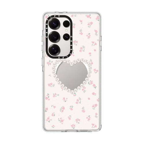 CASETiFY �N���A for Samsung Galaxy S25 Ultra �P�[�X [���΂݂ɂ����f�� / 2m����̗����������N���A/ MagSafe�Ή�] - Pearly Heart