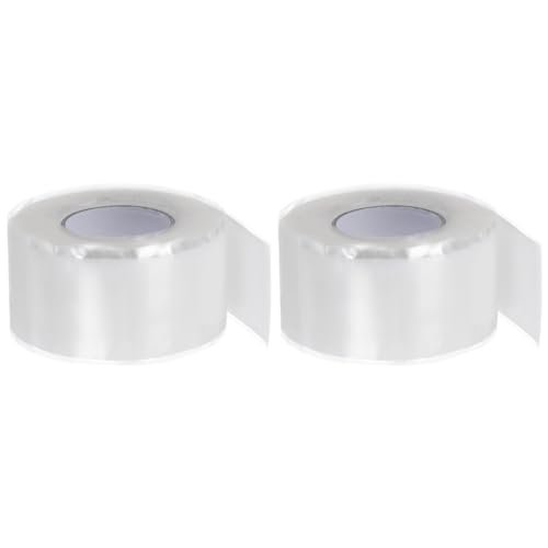 Image of HARFINGTON 2 Rolls Self Fusing Silicone Tape 1 inch x 10ft x 0.02 inch Waterproof Sealing Plumbing Rubber Tape for Water Pipe Hose Leak Silicone Grip Repair Seal, White