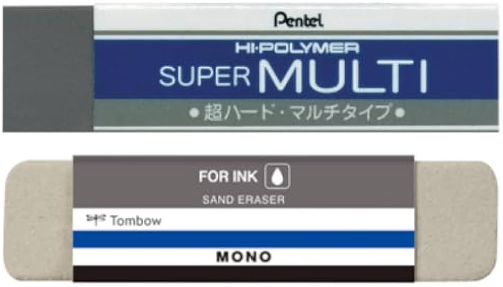 Amazon | ぺんてる スーパーマルチ消しゴム トンボ鉛筆 インク用のモノ