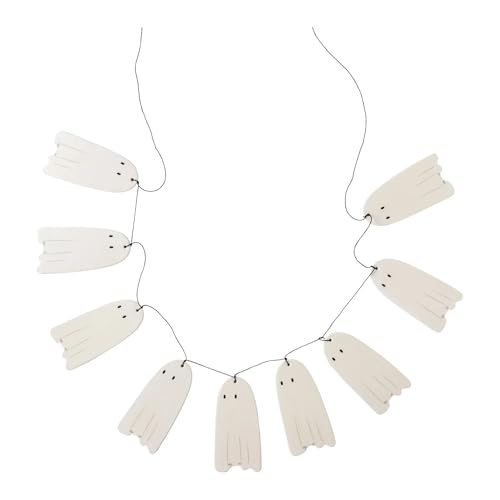 Ghoul Gang Halloween Bamboo Ghost Banner – 6 Ft Spooky