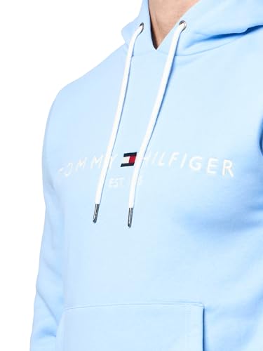 Image of Tommy Hilfiger Men's Medium Weight Fleece Hoodie Sweatshirt With Embroidered Logo, Also Available in Big & Tall