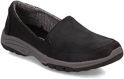 Skechers Women's Sporty Loafer Flat, Black, 8 | Image 3