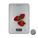 Báscula de cocina digital - Báscula de cocina multifunción, Báscula inteligente de precisión portátil Vidrio templado en Oz Gramos Lbs y ML