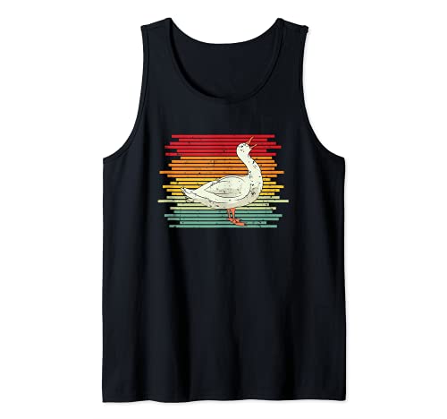 Bird Farmer Retro Goose Lover Granja Animal Ganso Camiseta sin Mangas