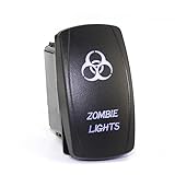 Interruptores básicos JEMITA Interruptor basculante Marino Resistente al Agua de 12 voltios Daier con 12V Azul Dual LED SPST 5PIN ON/Off Toggle for Coche Barco Motocicleta camión SUV U (Color : DR-A11L25ABL-LJ18)