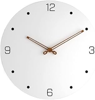 Reloj de pared Decorativo Silencioso Sala de estar Dormitorio Reloj de pared de madera blanca, Reloj fácil de leer con Movimiento silencioso Relojes de pared for oficina ( Color : B , Size : 16inch )
