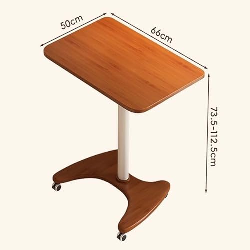 Table élévatrice pneumatique mobile – Podium pliable portable avec colonne élévatrice en alliage et 4 roulettes – Idéal pour les présentations et événements