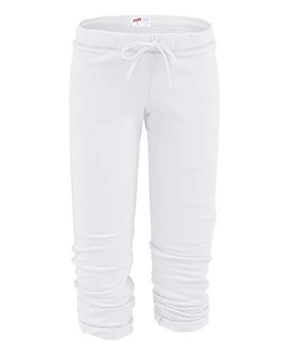 Soffe womens Football Capri Sweatpants, White, X-Small US