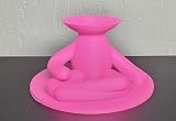 BEST ART 3D Suporte Rosa para Echo Dot 4/5 Alexa Robo Sentado 3D Impresso