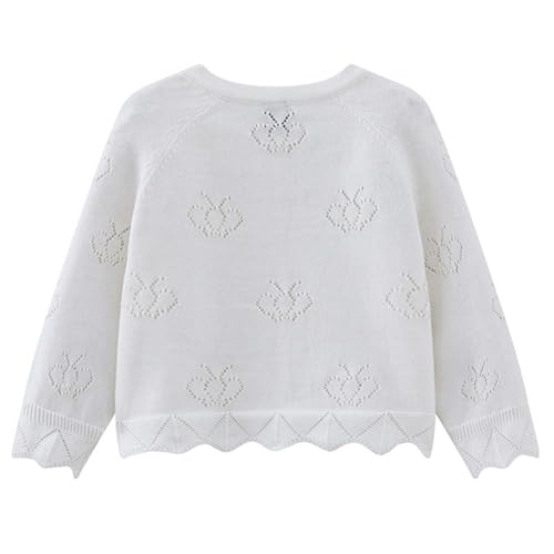 Girls Long Sleeve Cardigan Kids Casual Button Closure Lightweight Thin Sweater Comfortable Fall Outerwear2