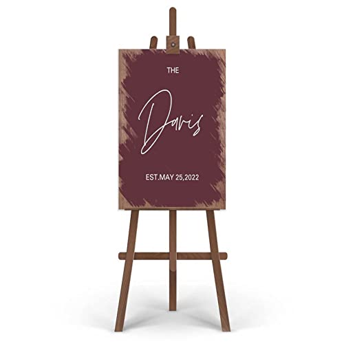 Panneau bienvenue mariage bois affiche réception 45cm