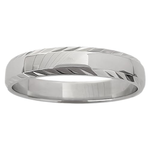 BigBangBijoux Bague Alliance Homme en Argent 925 rhodié - Taille 68 - Neuve