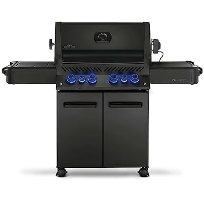 Napoleon Phantom Prestige 500 Natural Gas Grill w/Infrared Rear Burner, Infrared Side Burner, & Rotisserie Kit - P500RSIBNK-3-PHM