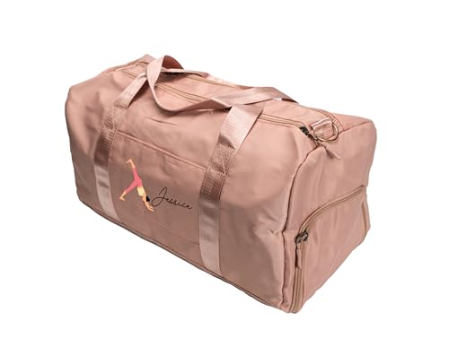 Personalized Yoga Duffle Bag with Custom Name – Polyester Duffle Bag for Women’s Gym, Dance, or Travel, Customizable Sports Bag with Compartments & Multiple Color Options