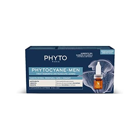 Phyto Phytocyane Anti-Fall-Behandlung in Ampullen, ideal für schwere Haarausfall, 12 Ampullen à 3,5 ml Cover