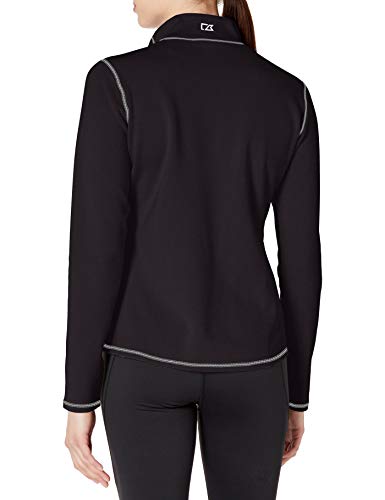 Cutter & Buck Women's 50+ UPF Stretch Evergreen Reversible Snap Placket Pullover2