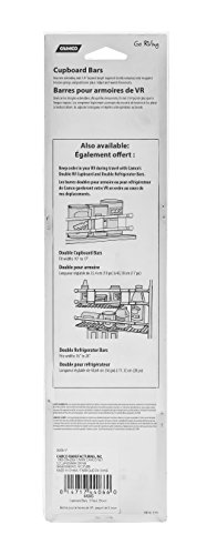 Camco 43,2 cm Wohnmobil-Schrankstangen – 3er-Pack, hält Lebensmittel und Getränke während der Reise an Ort und Stelle, verhindert unordentliches Verschütten, federbelastet und ausziehbar zwischen 25,4