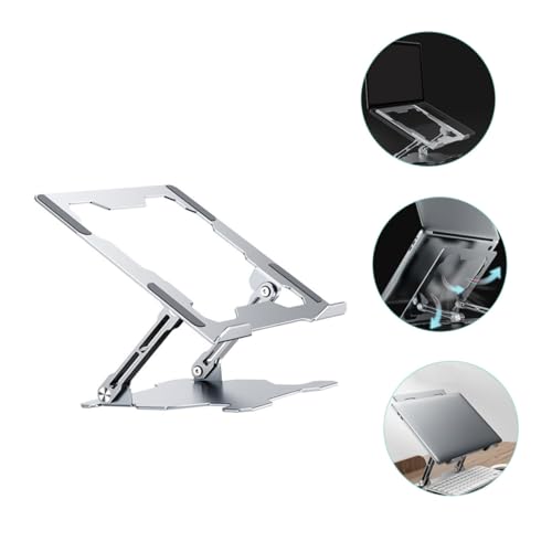 Base Ajustable de Metal para Laptop SOLUSTRE Plata miniatura 6