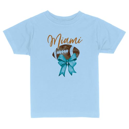 Girly Miami Football Toddler Kids T-Shirt