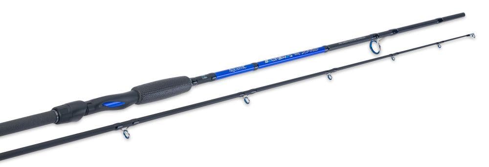 AQUANTIC Salt Shad² XPRO 150 Meeresrute, 245 cm, 2-teilig, 24-Tonnen-Carbon-Blank, für Dorsch, Seelachs & Heilbutt, bis 150 g