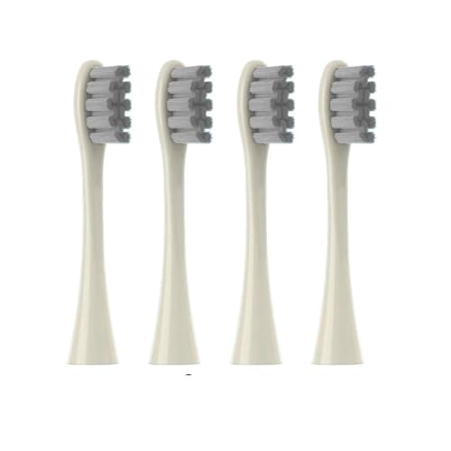 4/6 �̃\�t�g�����w�b�h�AOclean�AX/X PRO/ Z1/ F1 �u���[�u���V�w�b�h�ƌ݊�������A�f���|�����g���u���V�^��уm�Y��(4PCSBeigegray)