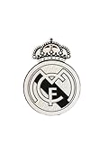 Madrid Football Club Logo Patch, Black and White Crown Iron-On Crest for Adult Mens Jersey 1