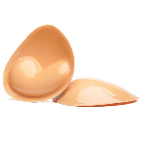 Image of Double-sided Adhesive Bra Inserts, Ultra Soft Lightweight Breast Enhancement Sticky Bra Pads Invisible Bikini Padding Inserts Reusable Washable Breast Pads