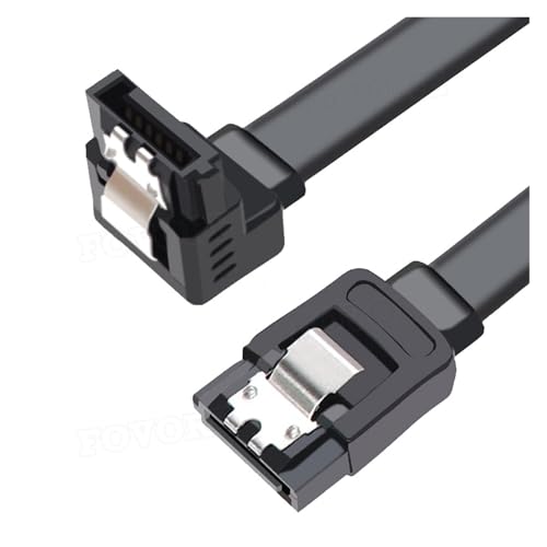 Cable SATA 3.0 recto y ángulo 40 cm compatible HDD SSD miniatura 2