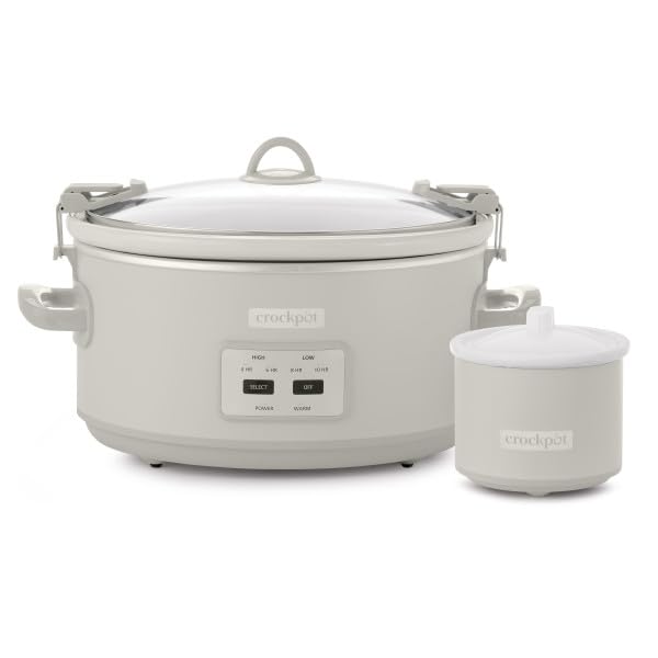 Crockpot 7-Quart Cook Carry Slow Cooker Mushroom