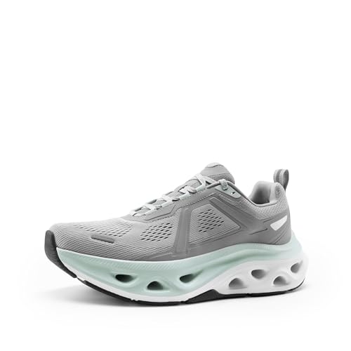 NORTIV 8 Men's Comfortable Walking Shoes MovePropel Athletic Breathable Gym Workout Tennis Jogging Cross Training Non Slip Fashion Running Sneakers 8.5 Grey