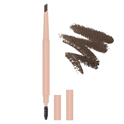 LOKNGXU Eyebrow Pencil to Modify Eyebrows Easy to Color Waterproof Long-Lasting Non-Dizzy Makeup with Spiral Eyebrow Brush (Dark brown)