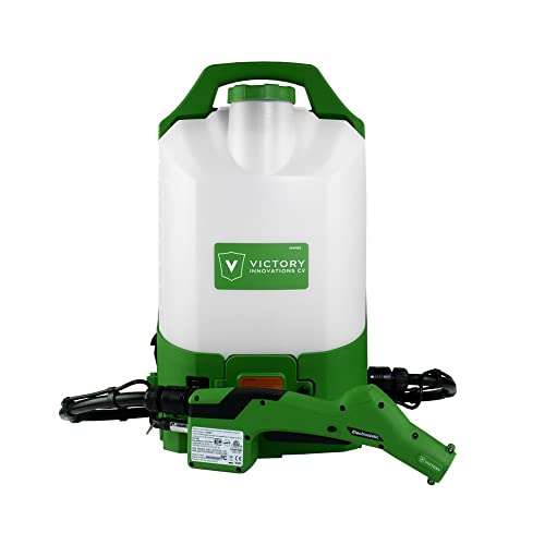 Victory Innovations Cordless Electrostatic Backpack Sprayer Machine for disinfectants, sanitizer, Cleaning,Green,VP300ES