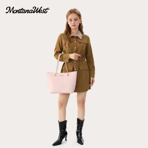 Image of Montana West Tote Bag for Women Chain Top-handle Handbags