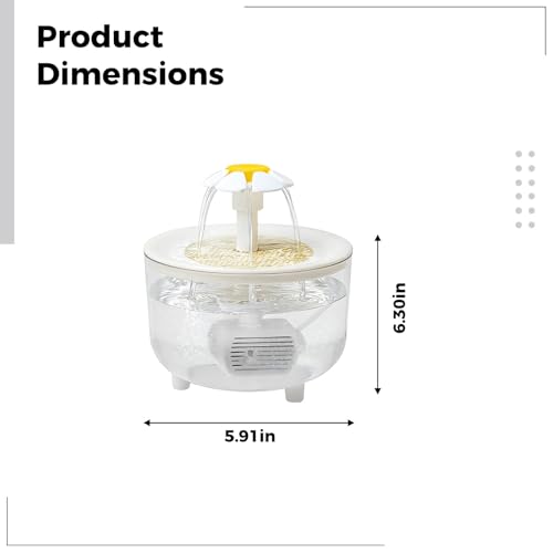 Fuente automática de agua para gatos 1.5 L miniatura 4