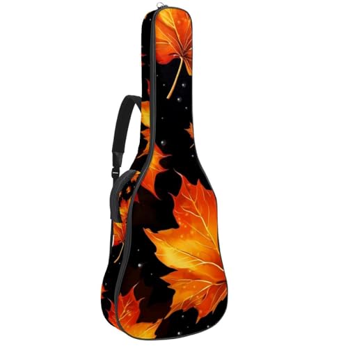 Sac pour guitare étanche de 101,6 cm avec couche de protection antichoc feuilles d'érable