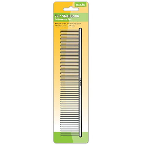 Andis Pet Steel Grooming Comb (7-1/2-inch)