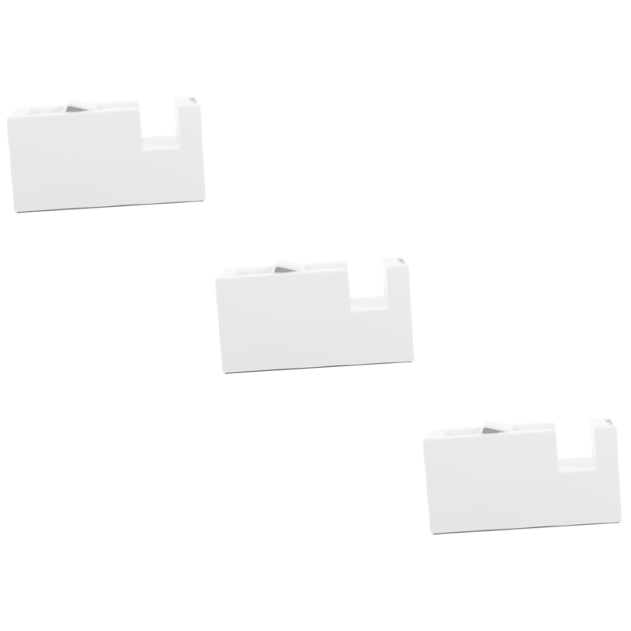 DOITOOL 3 Pezzi Dispenser per Nastro Compatto Portatile per Nastro Adesivo con Taglierina Design Antiscivolo per Ufficio Scuola Maneggevole Leggero Ottimo per Attività Creative