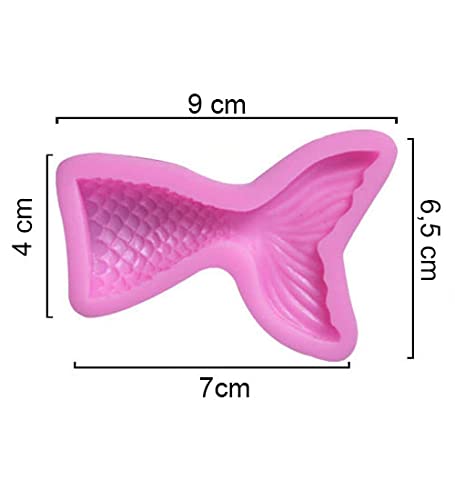 Formas Molde Silicone Cauda De Sereia Mar